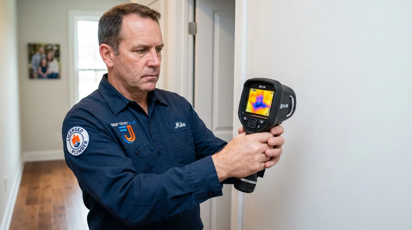 Thermal imaging leak detection by Johns Plumbing LLC in Hanson